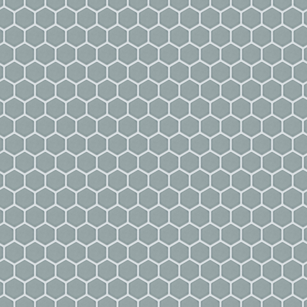 Tribeca 2″ Hex Glossy Mist 11-1/8 in. x 12-5/8 in. Porcelain Mosaic Tile