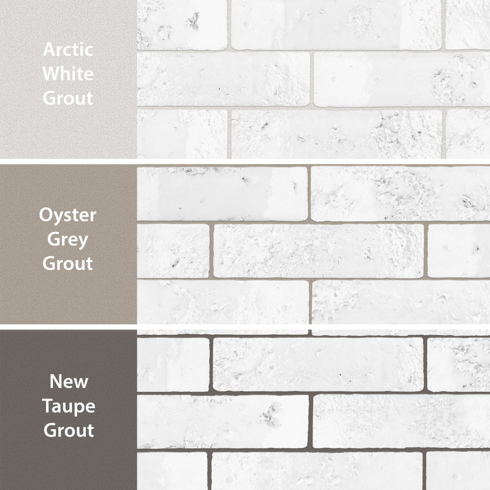 Arches Brick White 2-1/2 in. x 9-7/8 in. Ceramic Wall Tile