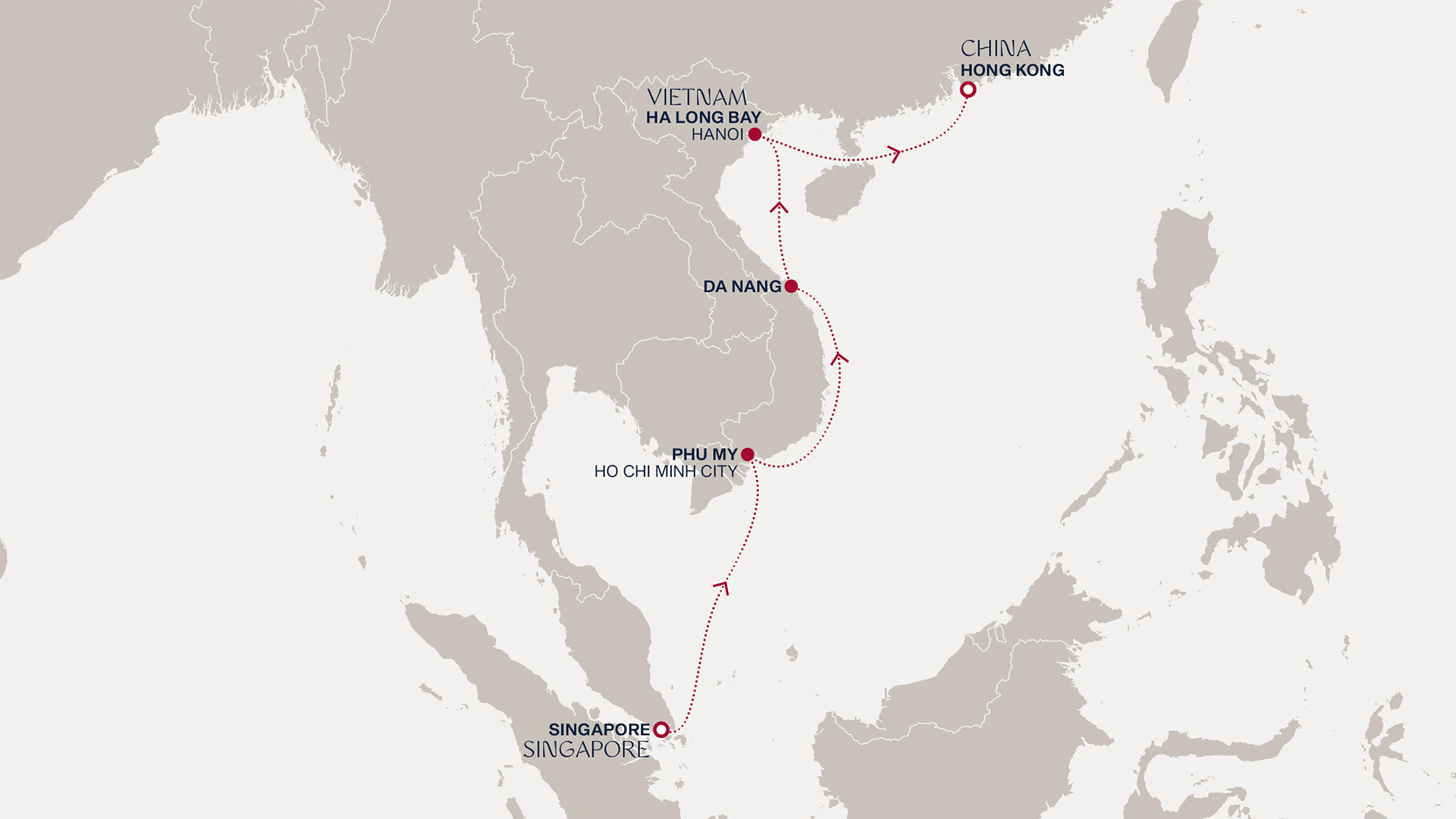 Itinerary map