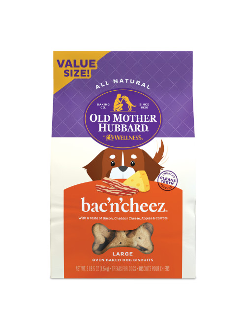 Old Mother Hubbard Classic Bac’N’Cheez Front packaging