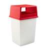 RUB256VRD, Rubbermaid Commercial,  Fulfill Hooded Top Without Doors, 56 gal, Red