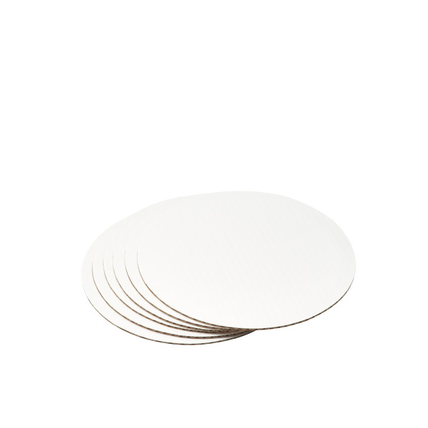 10" Round Waxed Corrugated Cake Board