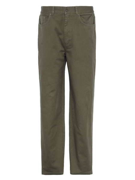 Washed Stretch Regular Trousers
