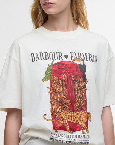 Barbour FARM Rio Maria Clara Graphic T-Shirt Off White