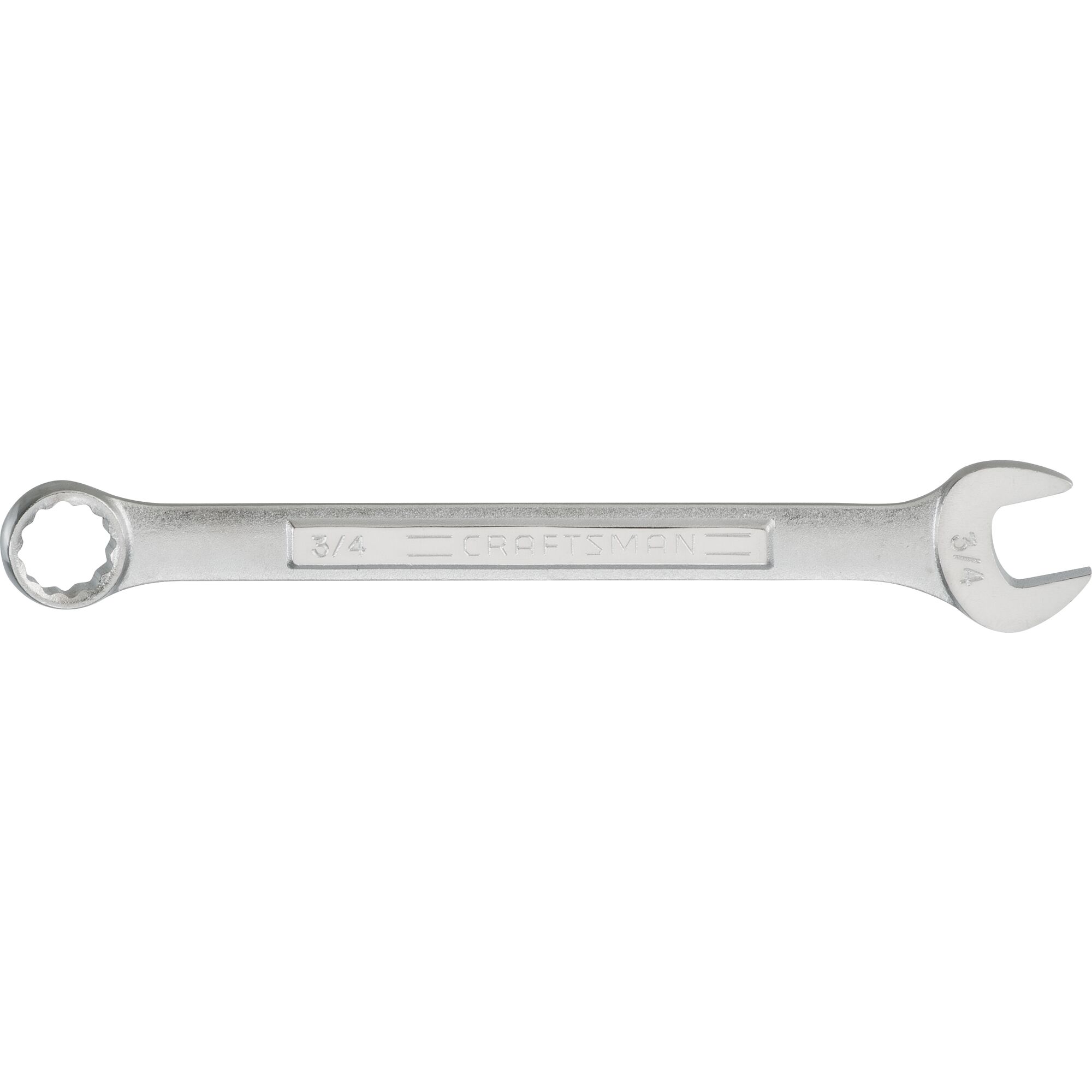 3 quarter inch standard S A E combination wrench.