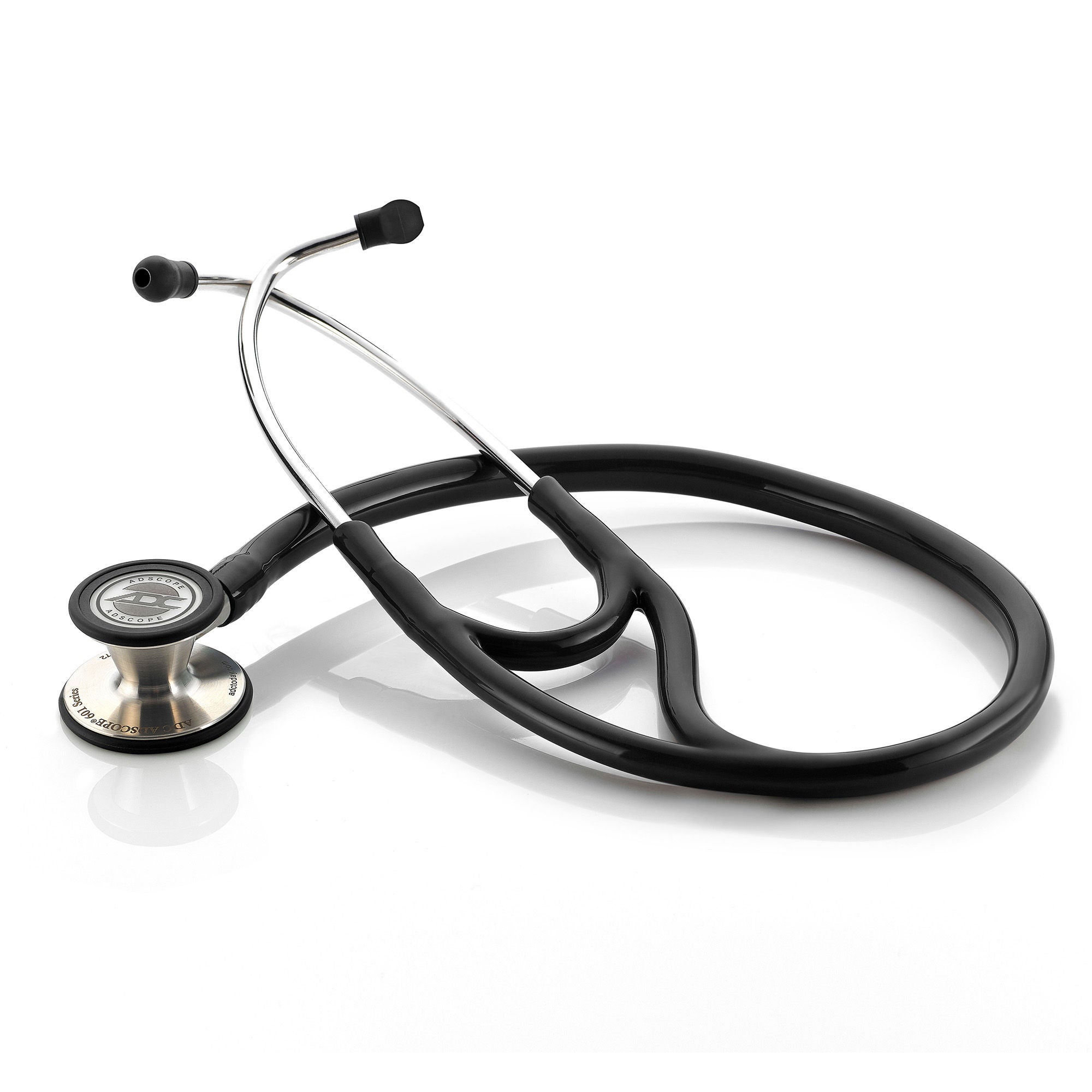 Adscope™ 601 Cardiology Stethoscope, Black Tubes