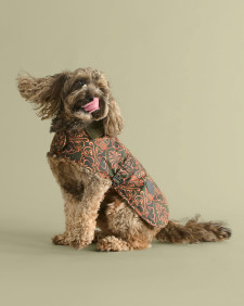 Barbour FARM Rio Pineapple Dog Coat Royal Pineapple