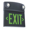 Emergency Lighting-Exit Combinations, Thermoplastic, LED, 120/277Vac,White HousingWith Red Letters, 5W