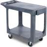 Carlisle,  2 Shelf Utility Cart, Gray