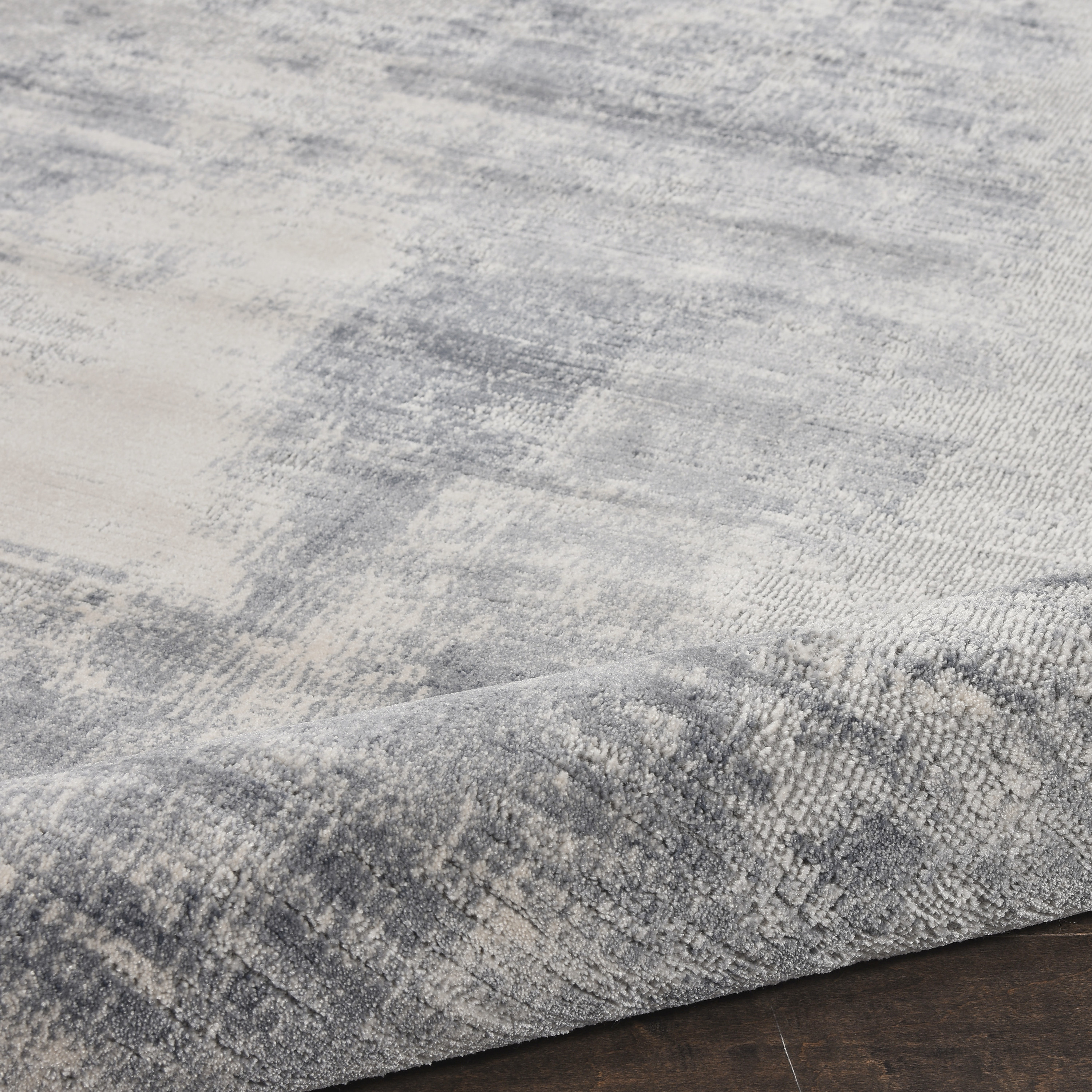 Nourison Rustic Textures 9'3" x 12'9" Blue Ivory Modern Indoor Rug