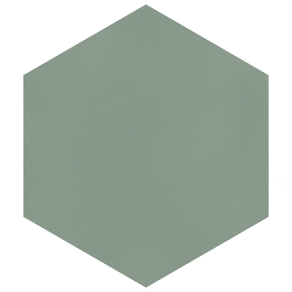 Textile Basic Hex Kale 8-5/8 in. x 9-7/8 in. Porcelain Floor and Wall Tile