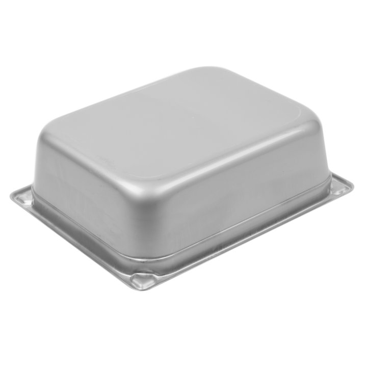 Half-size 4-inch-deep Super Pan® heavy-duty stainless steel transport pan