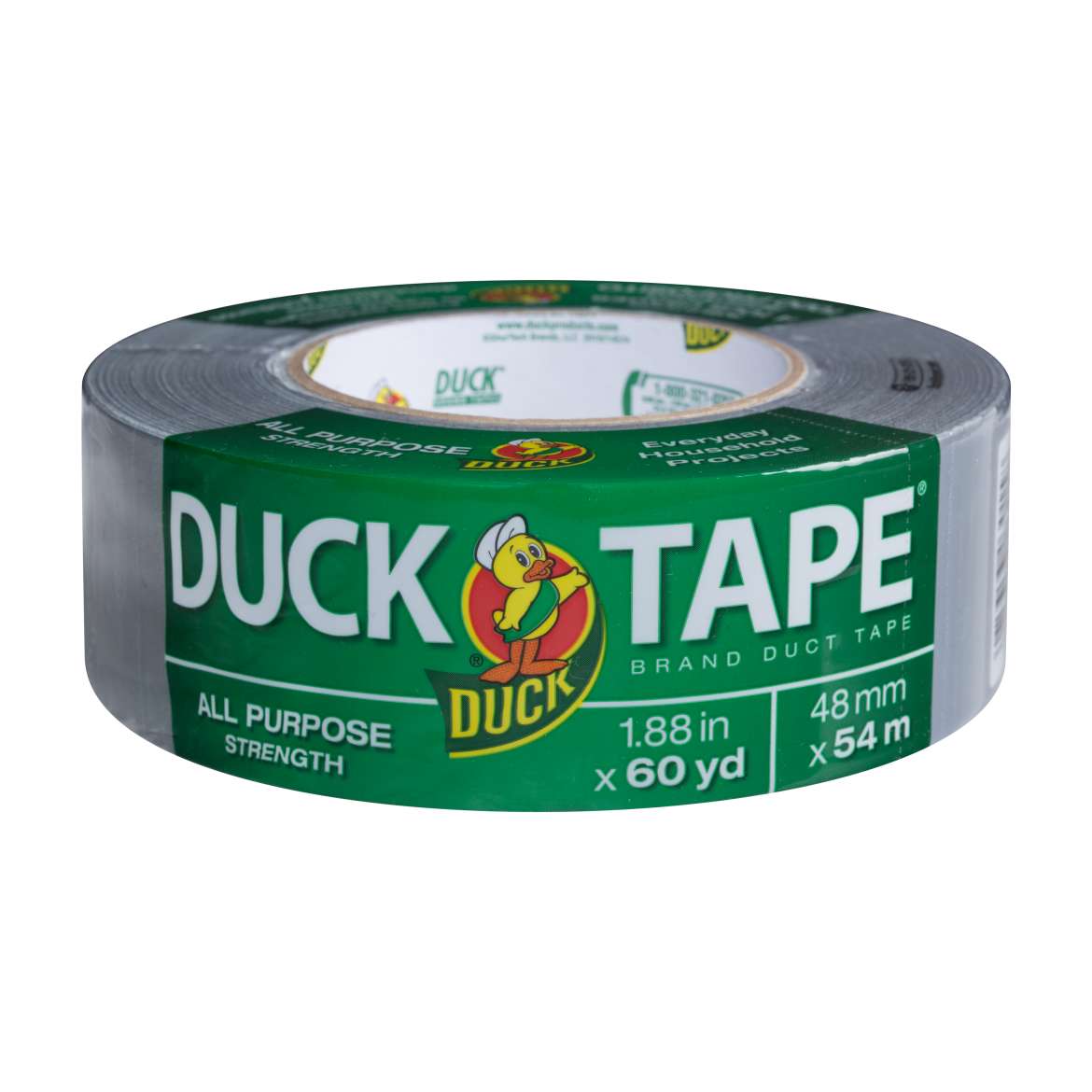 All Purpose Duck Tape® Brand Duct Tape - Silver, 1.88 in. x 60 yd. Image