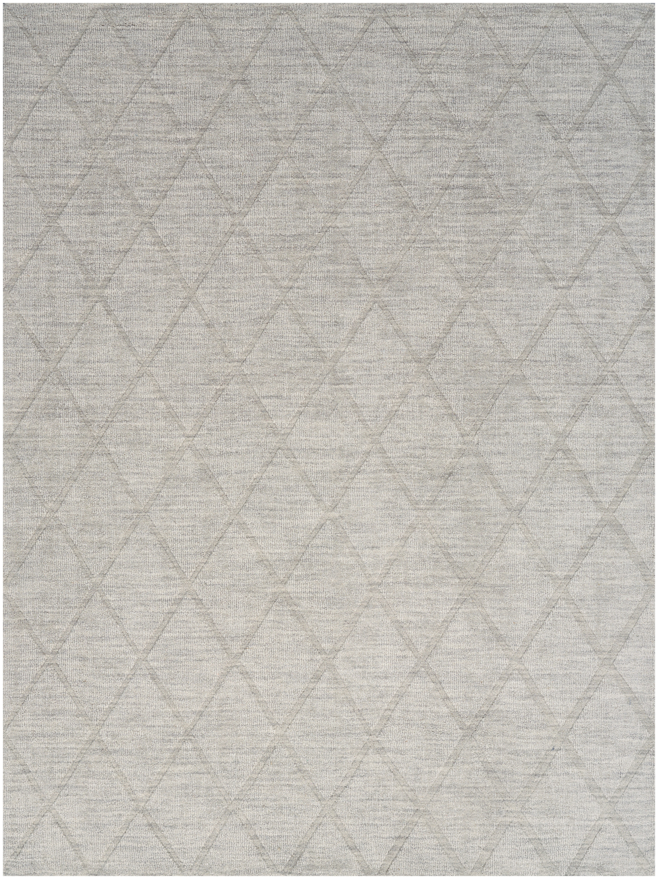 Nourison Wool Haven 5'3" x 7'3" Grey Modern Indoor Rug