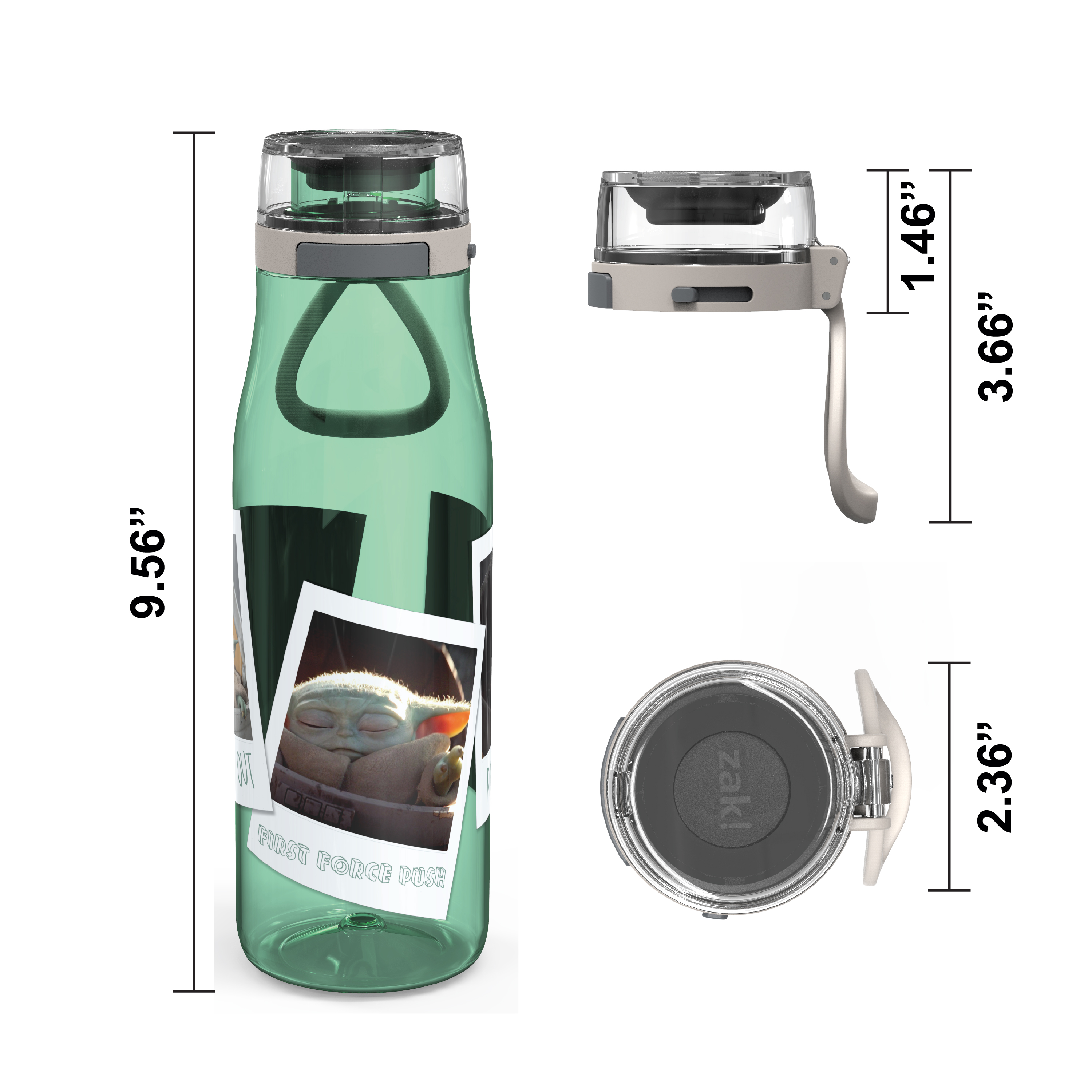 Star Wars: The Mandalorian 25 ounce Water Bottle, The Child, 3-piece set slideshow image 8 Star Wars: The Mandalorian 25 ounce Water Bottle, The Child, 3-piece set slideshow image 8