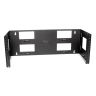 Cable Management Hardware Wall Mount Bracket Bottom Hinged 4 Rack Units 8" Deep