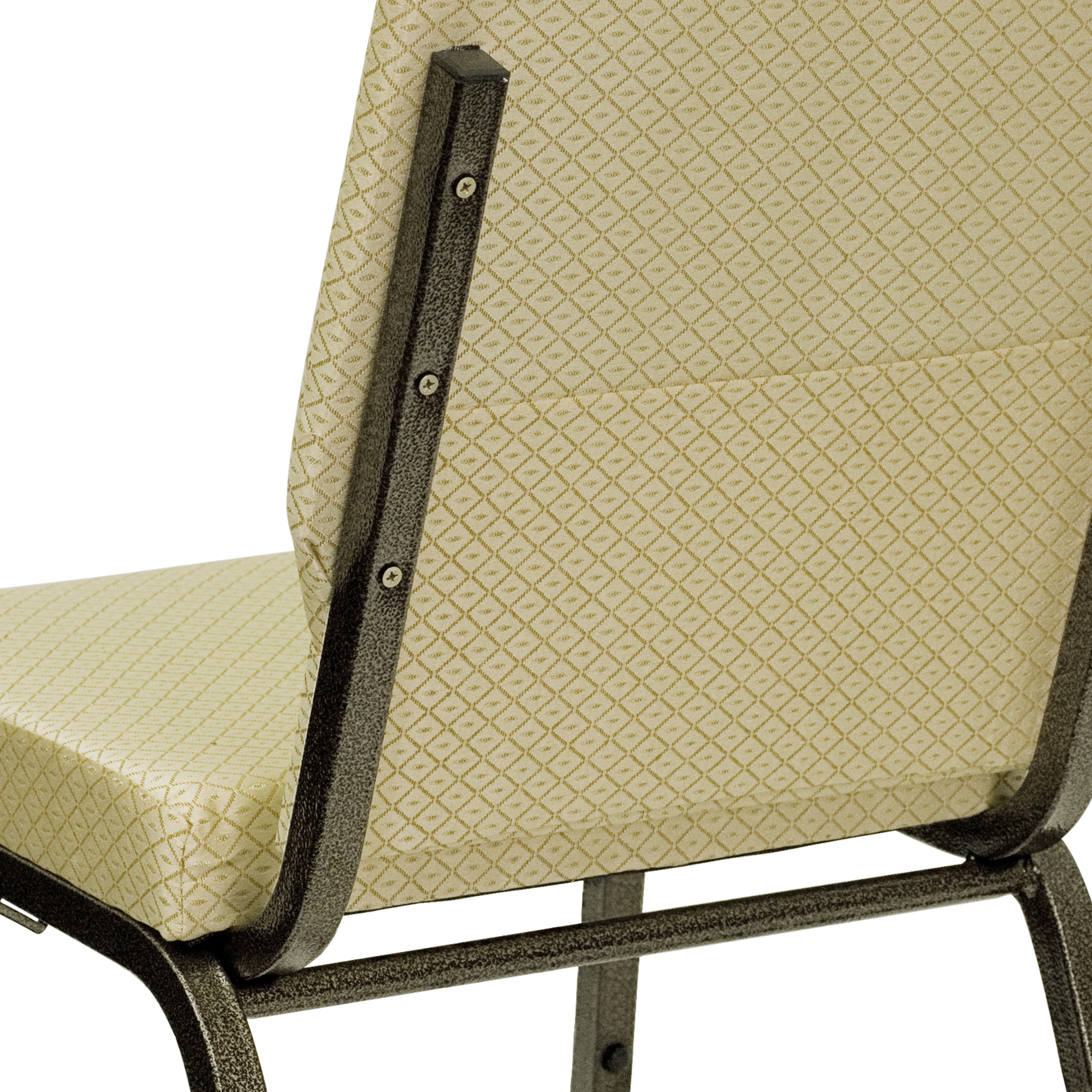 HERCULES Series 18.5''W Stacking Church Chair in Purple Fabric - Gold Vein Frame - Picture 103 of 140