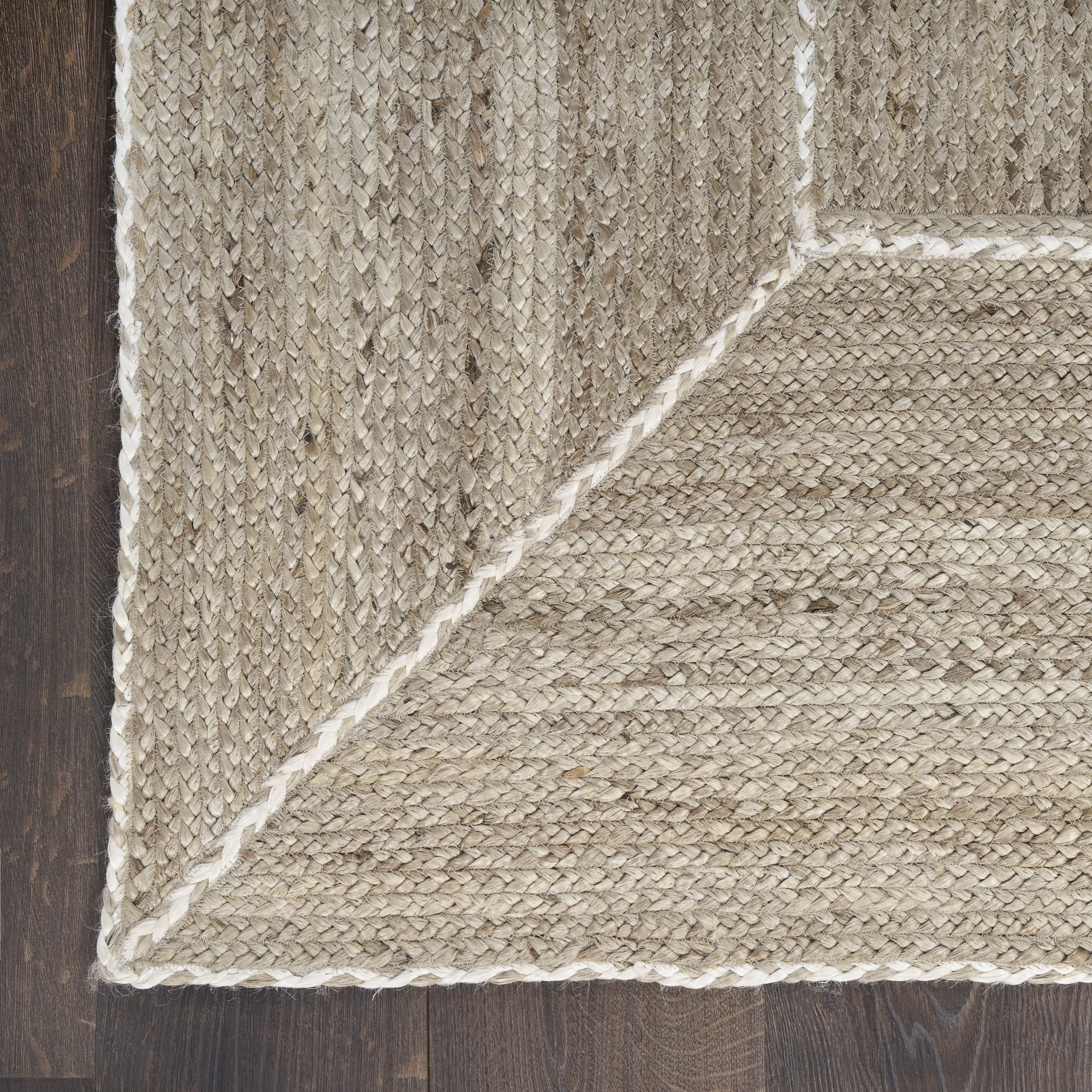 Nourison Terrazzo Jute 4' x 6' Natural Grey Farmhouse Indoor Rug