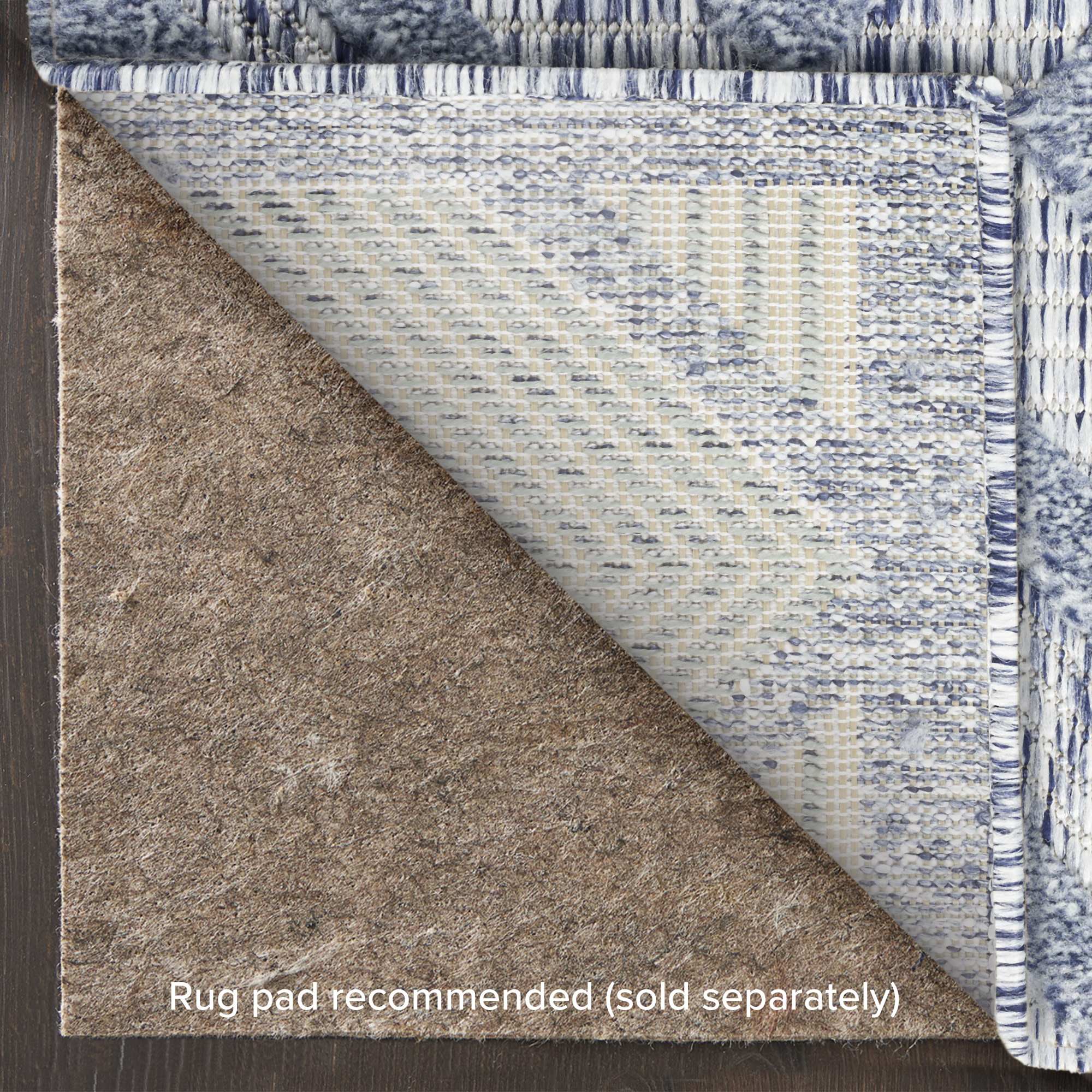 Nourison Versatile 7' x 10' Denim Blue Modern Rug