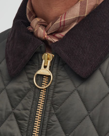 Beadnell Fitted Quilted Jacket Sage-Ancient