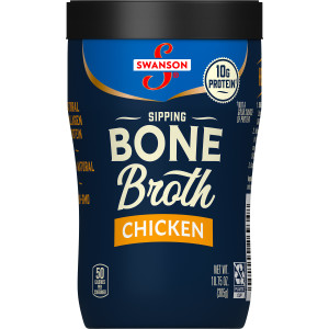 Swanson® Sipping Chicken Bone Broth, 10.75 oz Microwavable Cup (8 Pack)