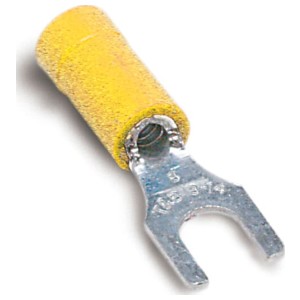 Sta-Kon® RC Series Vinyl-Insulated Fork Terminals, 12-10 AWG, #10