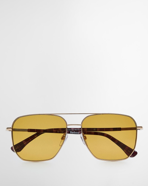 Round Cat Eye Sunglasses Gold