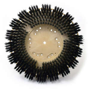 Malish, 15" TUFF-BLOCK® Showerfeed Scrub Brush, 0.028" PPL, Black