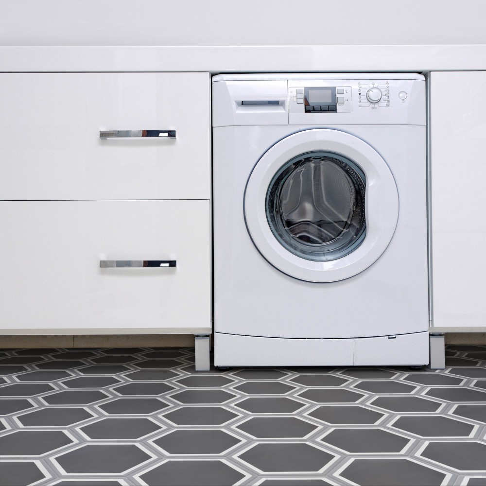 Cemento Hex Holland Strait 7-7/8 in. x 9 in. Cement Floor and Wall Tile