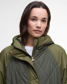 Steppjacke Elspeth Olive/Dark Moss/Ancient Tartan
