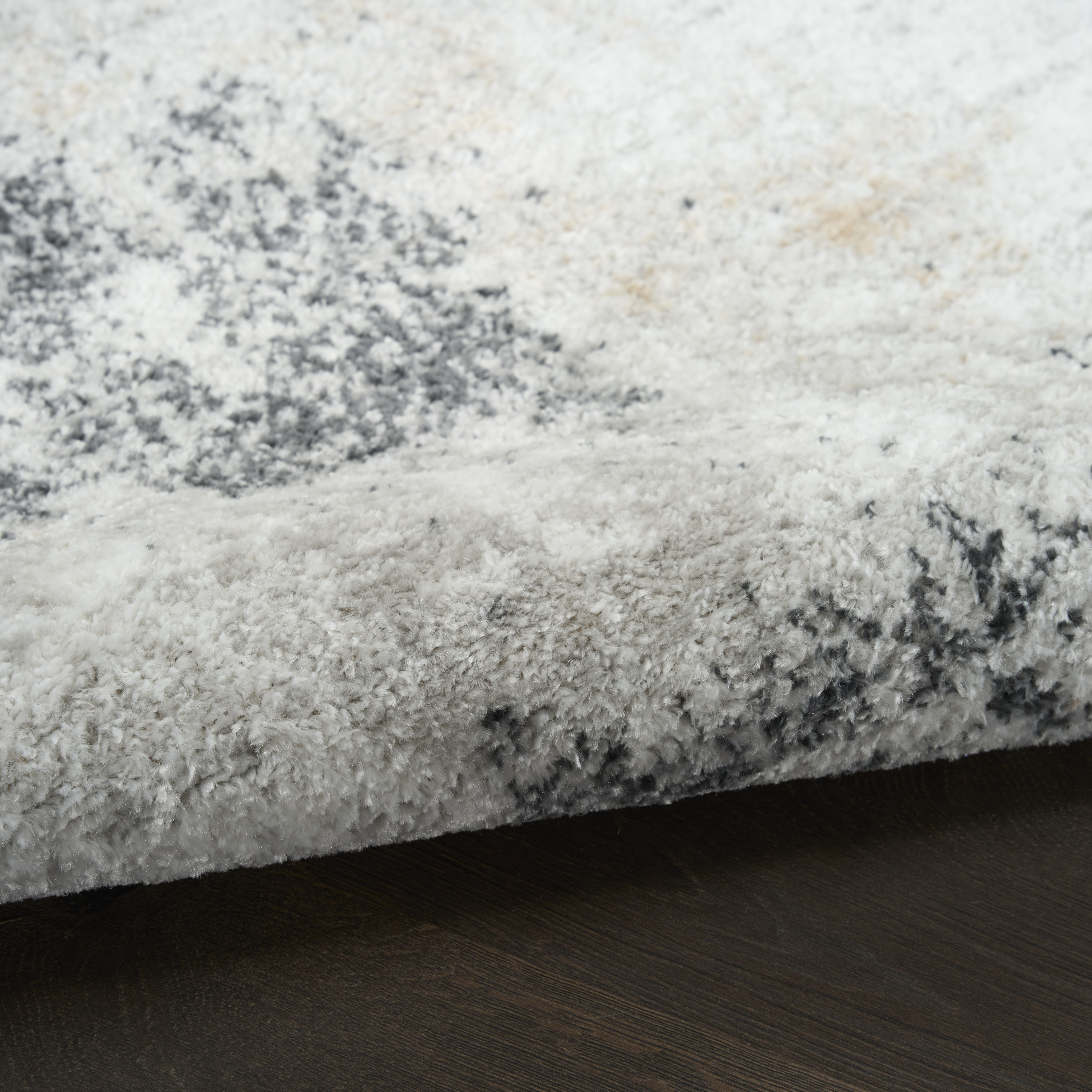 Nourison Dekor 2' x 4' Grey Charcoal Modern Indoor Rug