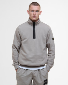 Outline Half-Zip Sweatshirt Conrete