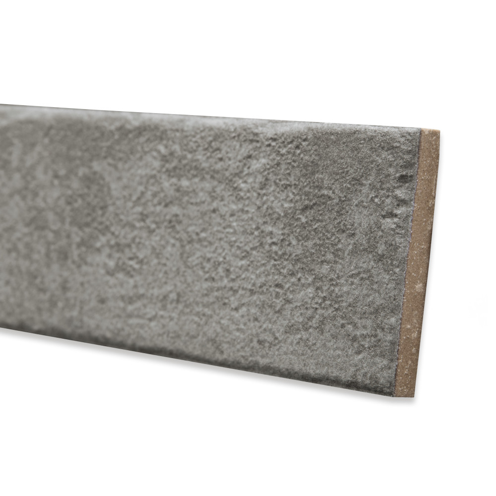 Tucson Dark Grey 1-7/8 in. x 17-3/4 in. Porcelain Floor and Wall Tile