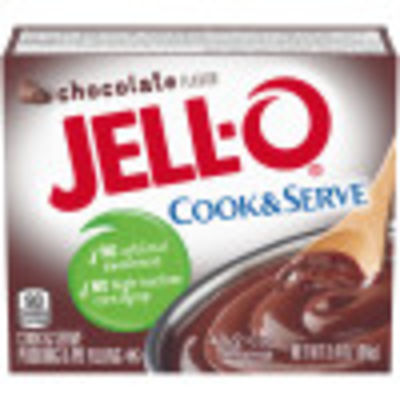 Jell-O Cook & Serve Chocolate Pudding & Pie Filling, 3.4 oz Box