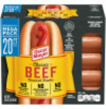 Oscar Mayer Classic Beef Uncured Franks 20 count Pack