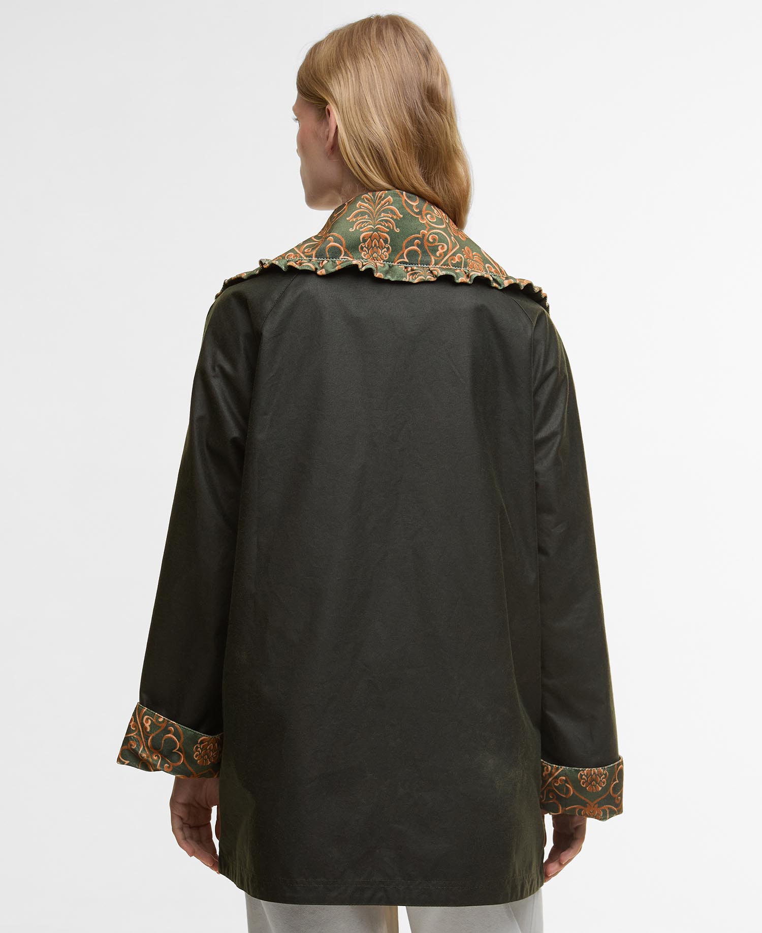 Barbour FARM Rio Maria-Clara Waxed Jacket image number 2