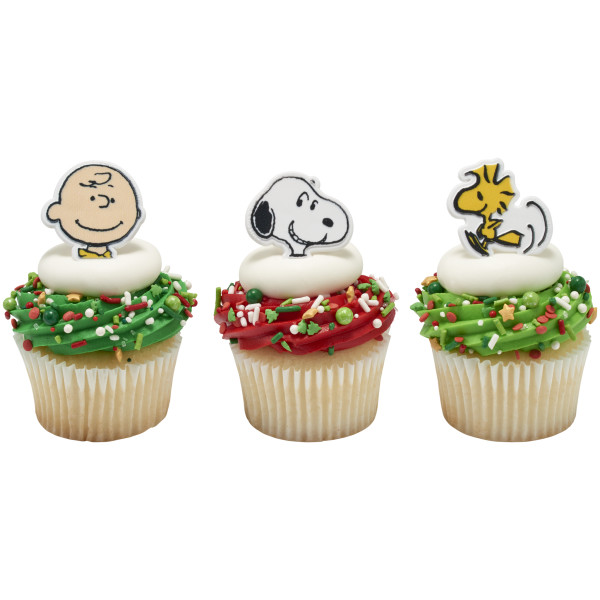 Peanuts® Snoopy®, Charlie Brown and Woodstock® Cupcake Rings