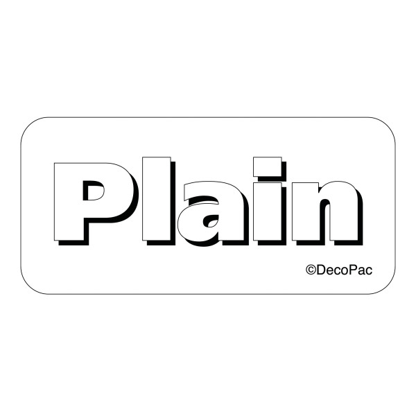 Plain Label PhotoCake® Edible Image® Merchandising Label