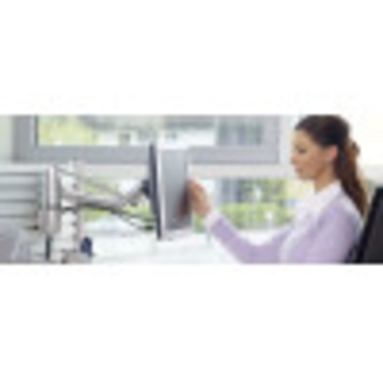 Adjust to the perfect ergonomic position to prevent neck, back, and eye strain.