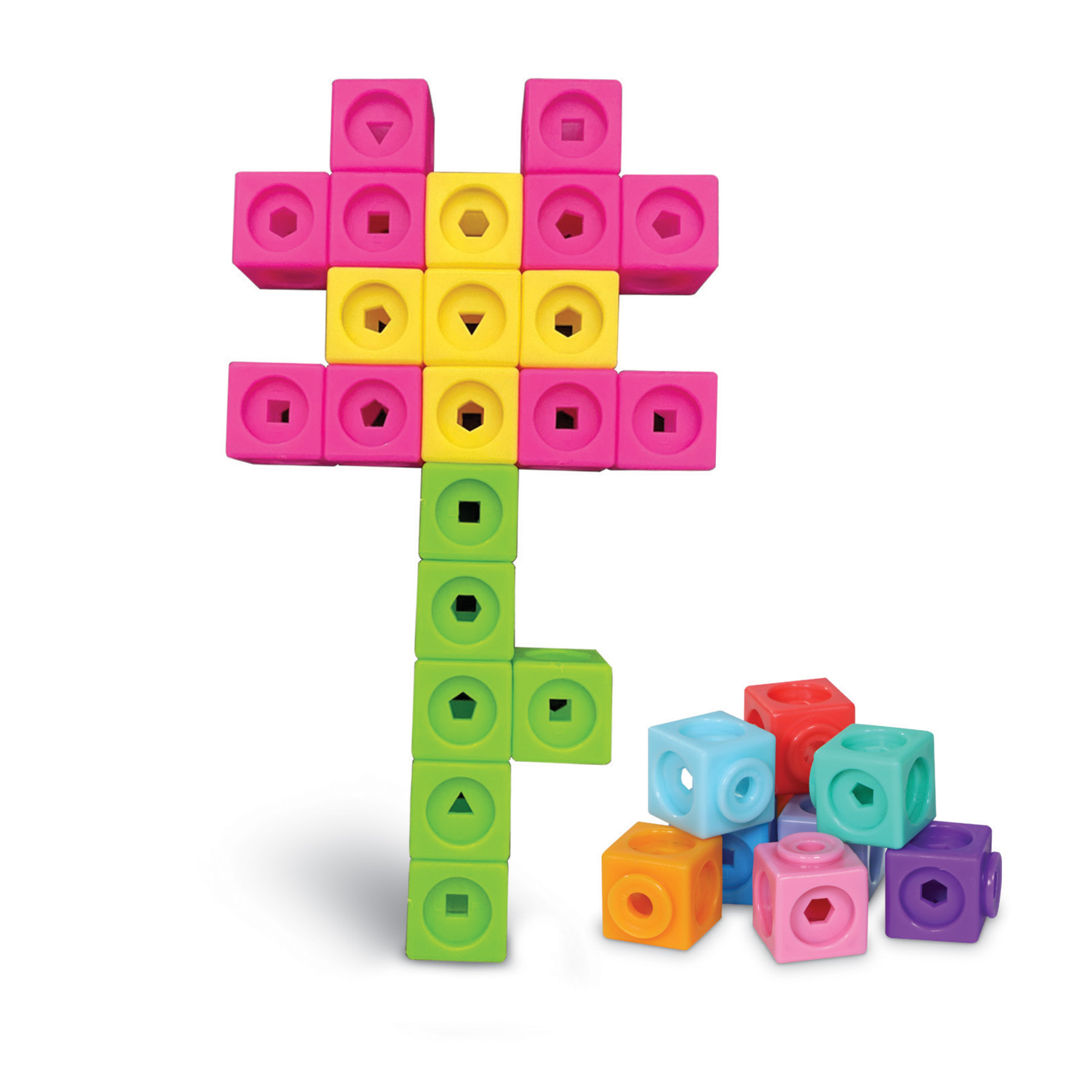 Learning Resources Mathlink Cubes Kindergarten Math Activity Set: Mathatics! image number null