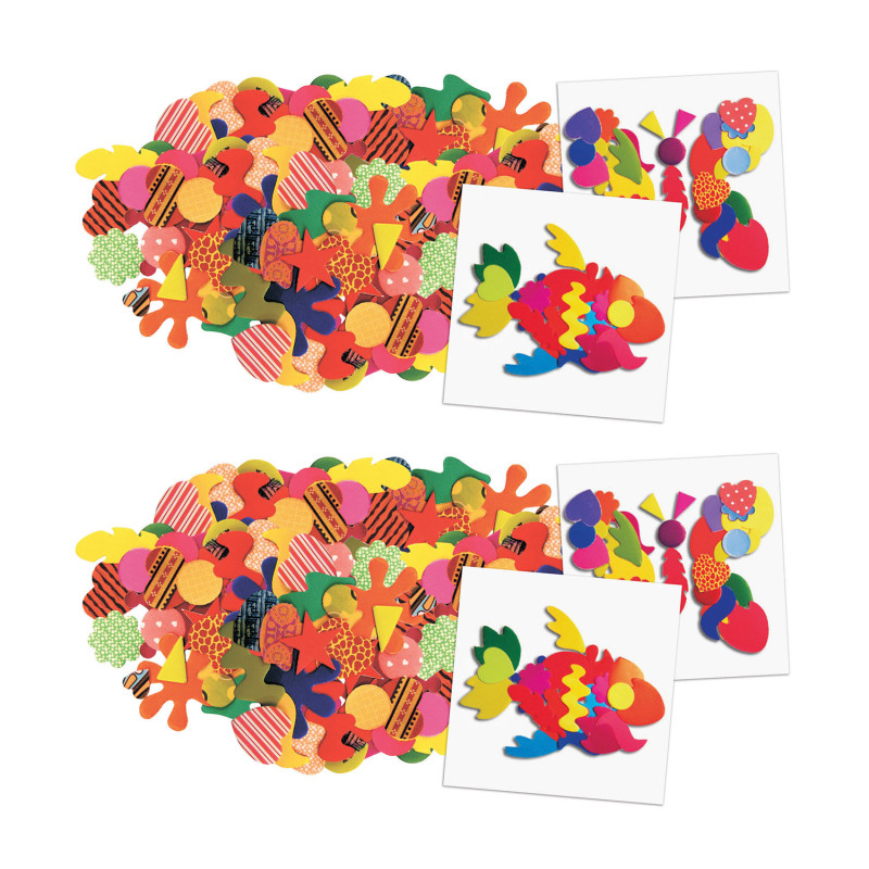 Paper Popz, 1500 Shapes Per Pack, 2 Packs