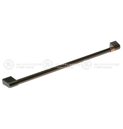 Brushed Black Stainless Range Handle with Café Band