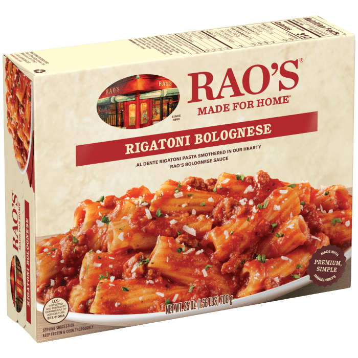 Rigatoni Bolognese Frozen Meal, 25 oz - Left angle Image