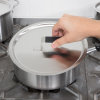 9-inch Tribute® stainless steel frying pan cover with dipped handle