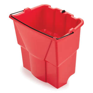 Rubbermaid Commercial, WaveBrake®, 18qt, Dirty Water Bucket, Red