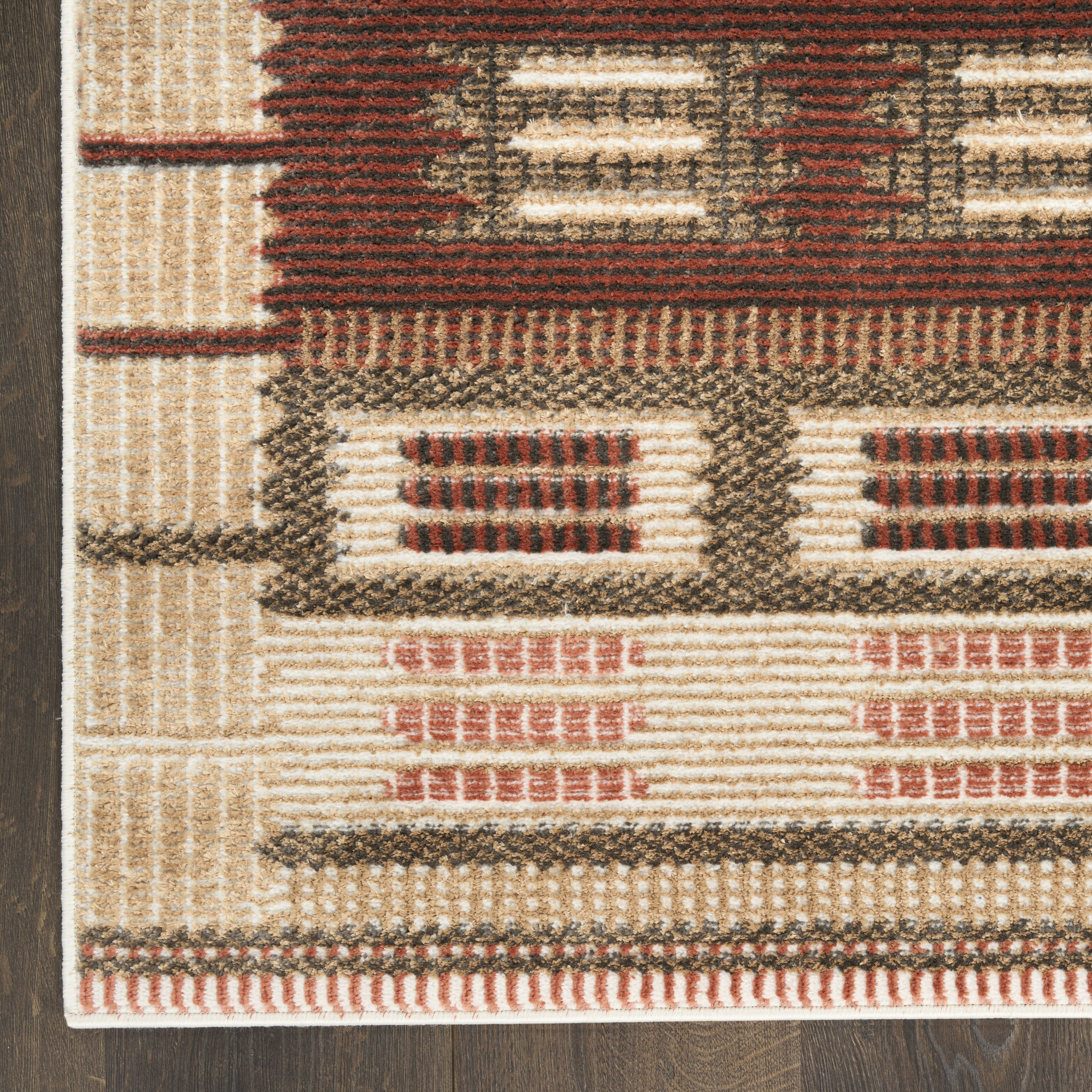 Nourison Nordic 8' x 10' Rust Modern Indoor Rug