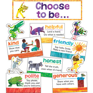 World of Eric Carle&trade; Positive Character Traits Mini Bulletin Board Set, 15 Pieces