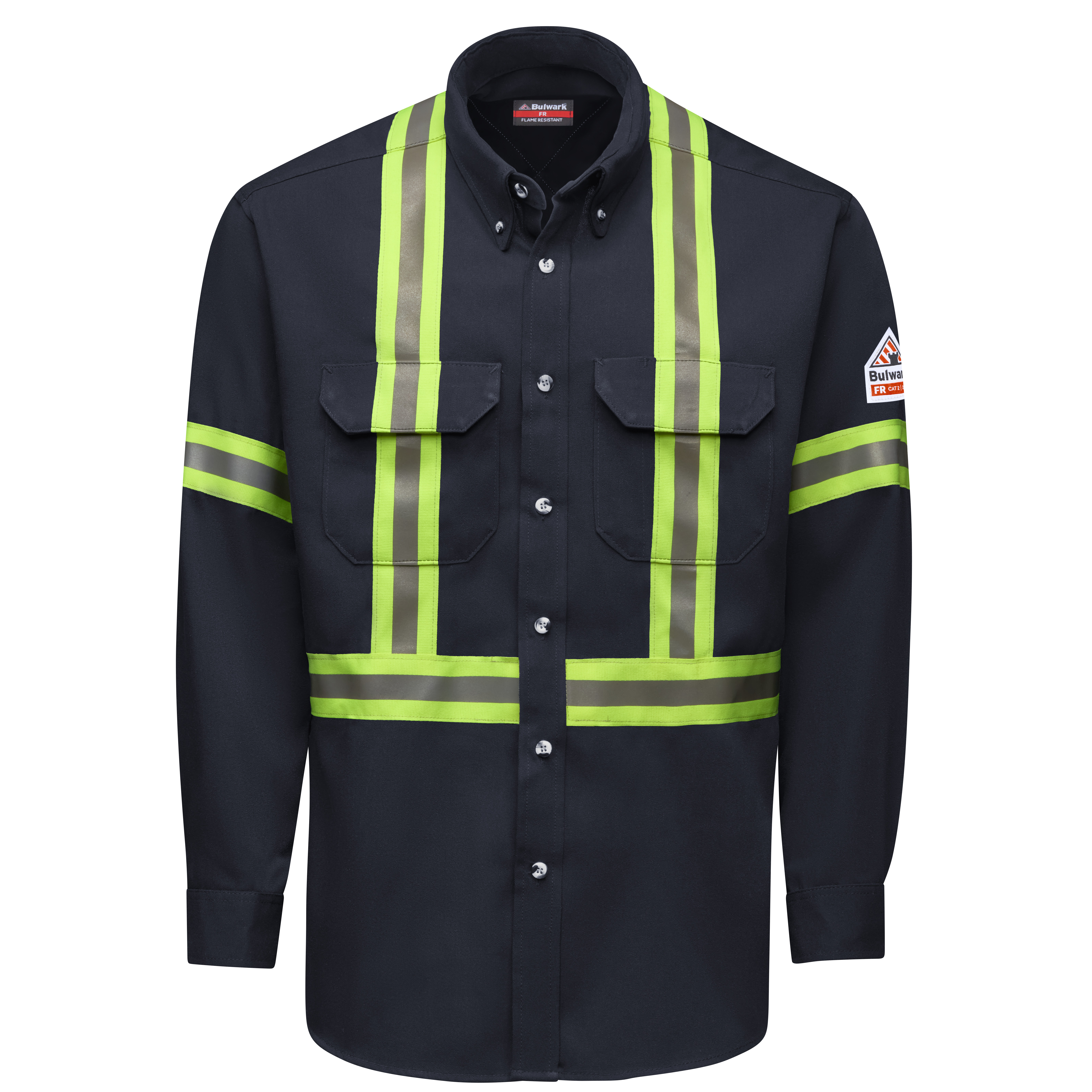 Men‘s Dress Uniform Shirt with Reflective Trim-Bulwark