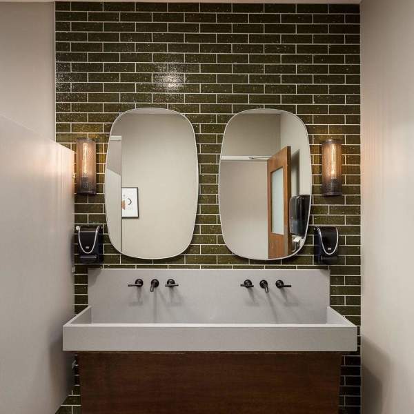 modern farmhouse brick | deep green gloss 