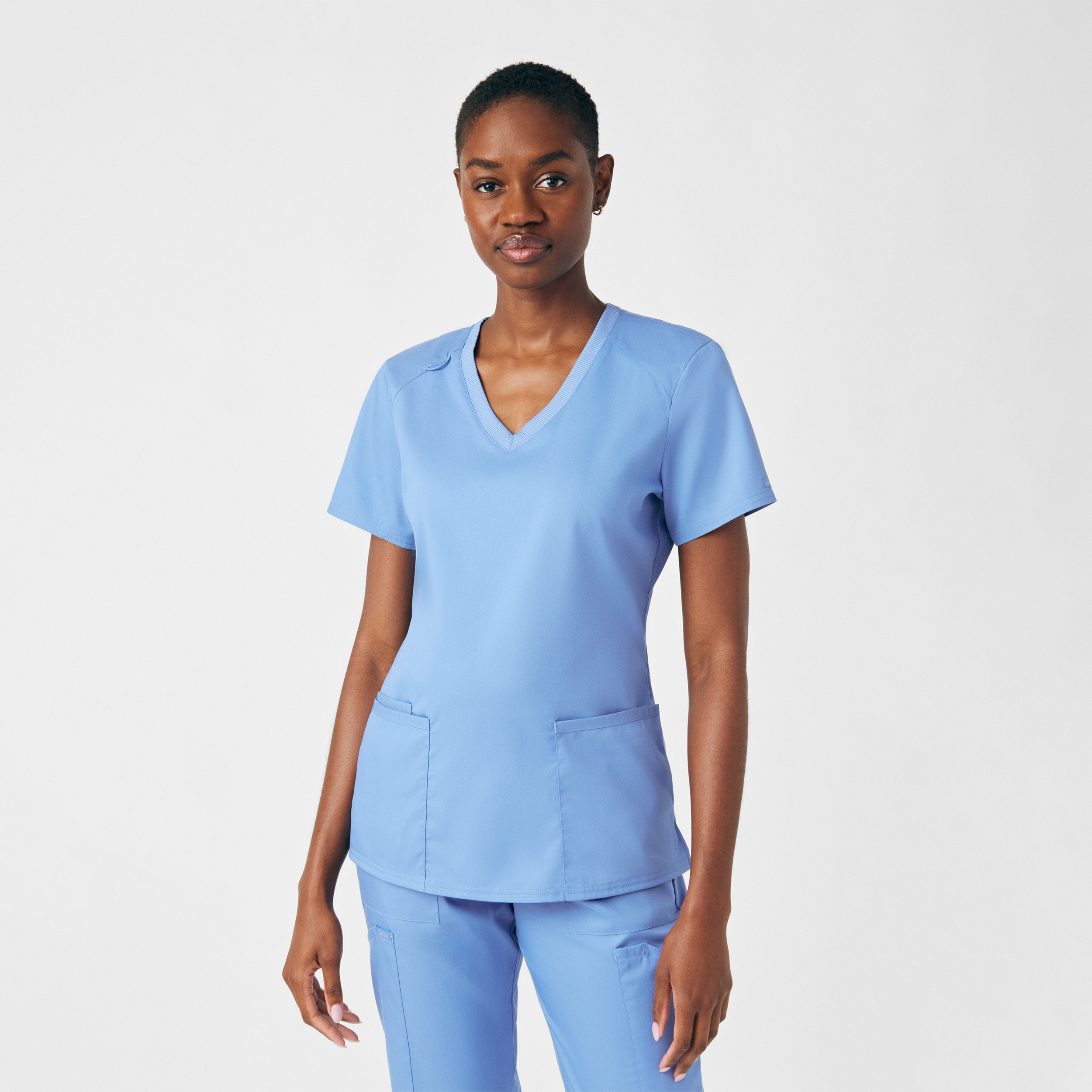 Landau ProFlex Women&#8216;s 3-Pocket V-Neck Scrub Top-Landau
